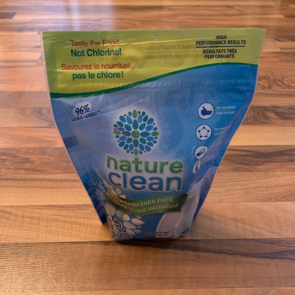 New Nature Clean Automatic Dishwasher Pacs, Unscented, 24 count. - Picture 10 of 10